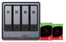 UGREEN NASync DXP4800, Seagate Ironwolf 8TB Duo Pack NAS bundel