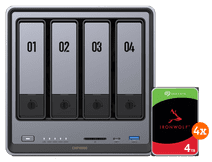 UGREEN NASync DXP4800, Seagate Ironwolf 4TB 4-Pack NAS bundel