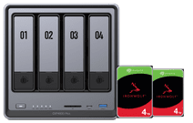 UGREEN NASync DXP4800 Plus + Seagate IronWolf 4TB Duo Pack NAS for home use