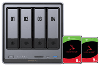 UGREEN NASync DXP4800 Plus + Seagate IronWolf 8TB Duo Pack NAS for home use