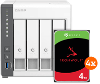 QNAP TS-433-4G + Seagate IronWolf 16TB (4x 4TB) NAS bundle