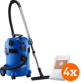 Coolblue Nilfisk Multi II 22 Inox + Nilfisk Stofzak voor Multi II (4x) aanbieding