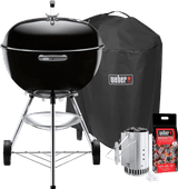Weber Bar-B Kettle 57 cm Zwart Starterspakket Houtskool bbq, houtskoolbarbecue