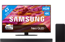 Coolblue Samsung 43" Neo QLED QN90F 4K (2025) + Samsung HW-Q600F (2025) aanbieding