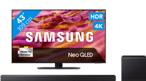 Coolblue Samsung 43" Neo QLED QN90F 4K (2025) + Samsung HW-QS700F (2025) aanbieding