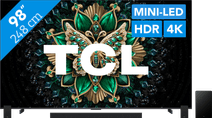 Coolblue TCL 98" QD Mini-led C61K 4K (2025) + TCL Q85H PRO aanbieding
