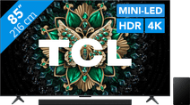Coolblue TCL 85" QD Mini-led C61K 4K (2025) + TCL Q65H aanbieding
