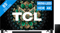 Coolblue TCL 85" QD Mini-led C61K 4K (2025) + TCL Q85H PRO aanbieding