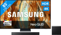 Coolblue Samsung 85" Neo QLED QN73F 4K (2025) + Samsung HW-QS700F (2025) aanbieding