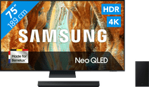 Coolblue Samsung 75" Neo QLED QN73F 4K (2025) + Samsung HW-B66CF (2025) aanbieding