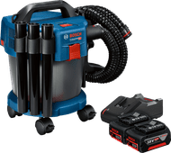 Bosch Professional GAS 18V-10 L 5,0 Ah GBA Accu (2x) Starterspakket Accu bouwstofzuiger