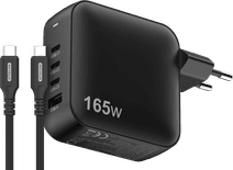 Sitecom 165W GaN Power Delivery Wandoplader + Sitecom USB-C naar USB-C Kabel 2m Universele laptop oplader