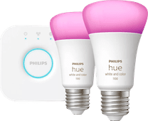 Philips Hue White and Color Starter Pack with 2 Lights + Bridge Philips Hue E27 White and Color smart light