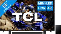 Coolblue TCL 85" QD Mini-led X11K 4K (2025) + TCL Q85H PRO aanbieding