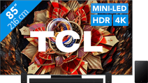 Coolblue TCL 85" QD Mini-led C9K 4K (2025) + TCL Q85H PRO aanbieding