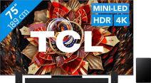 Coolblue TCL 75" QD Mini-led C9K 4K (2025) + TCL Q85H PRO aanbieding