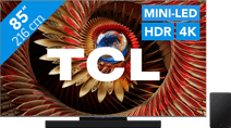 Coolblue TCL 85" QD Mini-led C81K 4K (2025) + TCL Q75H aanbieding