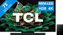 Coolblue TCL 75" QD Mini-led C71K 4K (2025) + TCL Q65H aanbieding