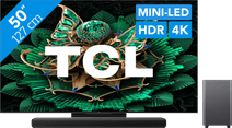 Coolblue TCL 50" QD Mini-led C71K 4K (2025) + TCL S55H 2.1 Soundbar aanbieding