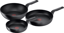Tefal Hard Titanium Pro Koekenpannenset 24 + 28 cm + Wokpan Tefal pan aanbieding