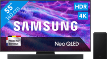 Coolblue Samsung 55" Neo QLED QN82F 4K (2025) + Samsung HW-B750F (2025) aanbieding