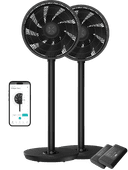 Duux Whisper Flex 2 Smart Black + Duux Battery 10.8V Duo Pack Fan promotion