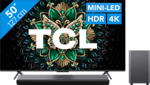 Coolblue TCL 50" QD Mini-led C61K (2025) + TCL S55H 2.1 Soundbar aanbieding
