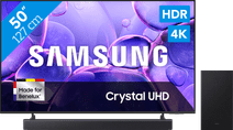 Coolblue Samsung 50" Crystal UHD U8070F 4K (2025) + Samsung HW-B450F (2025) aanbieding