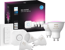 Philips Hue White and Color GU10 Starter Pack - 5 lampen + Bridge + Dimmer 
