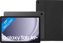 Coolblue Samsung Galaxy Tab A9 Plus 11 inch 6GB/128GB Wifi Grijs + Book Case Zwart aanbieding