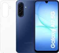 Samsung Galaxy A17 128GB Blauw 5G + Samsung Back Cover Transparant Samsung A serie aanbieding