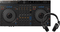 AlphaTheta DDJ-GRV6 + Pioneer DJ HDJ-X5 Zwart DJ controller bundel