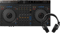 AlphaTheta DDJ-GRV6 + Pioneer DJ HDJ-X7 Zwart DJ controller bundel