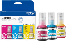 Brother BT-D180 Ink Bottle Combo Pack Color Ink cartridge for Brother DCP printers