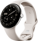 Google Pixel Watch 4 Zilver/Crème 45 mm Kleine smartwatch