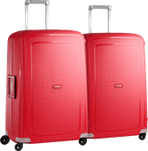 Coolblue Samsonite S'Cure Spinner 75cm Duo Pack Crimson Red aanbieding