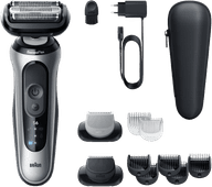 Braun Series 6 62-S1650S Silver electric shaver for light beard growth