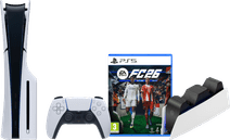 PlayStation 5 Slim Disc Edition + FC 26 + Charging Dock PlayStation 5 Pro or Slim