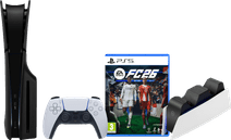 PlayStation 5 Slim Disc Edition + FC 26 + Covers Zwart + Oplaadstation Console kopen?