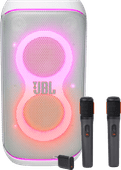 Coolblue JBL Partybox Club 120 Wit + Draadloze Microfoonset aanbieding