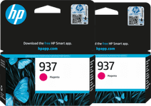 HP 937 Cartridge Magenta (2 stuks) Originele HP cartridge