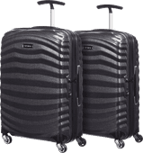 Samsonite Lite-Shock Spinner 55cm Duo Pack Black Kofferset