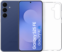 Samsung Galaxy S25 FE 128GB Dark Blue 5G + BlueBuilt Back Cover Transparent Samsung smartphone with Galaxy AI