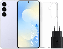 Coolblue Samsung Galaxy S25 FE 128GB Lichtblauw 5G + Accessoirepakket aanbieding