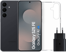 Samsung Galaxy S25 FE 128GB Black 5G + Accessory Pack Samsung smartphone with Galaxy AI