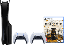 PlayStation 5 Slim Disc Edition + Ghost of Yotei + Covers Black + Extra Controller White PlayStation 5 Pro or Slim
