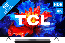 Coolblue TCL 55" QLED P81K 4K (2025) + TCL S45H 2.0 Soundbar aanbieding