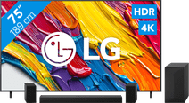 Coolblue LG 75" QNED82 4K (2025) + LG DS60TR aanbieding