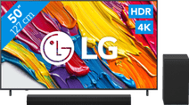 Coolblue LG 50" QNED82 4K (2025) + LG DS40T aanbieding