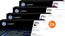 HP 415A Toner Combo Pack (2 stuks) HP 415 toner